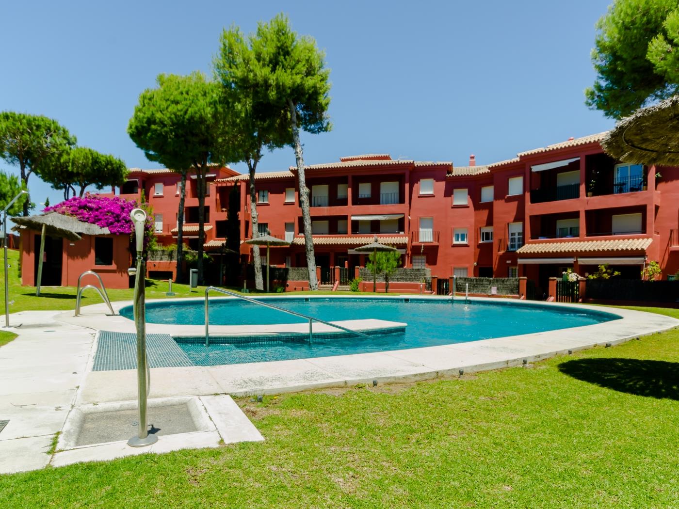 Pool and terrace Santa Catalina beach